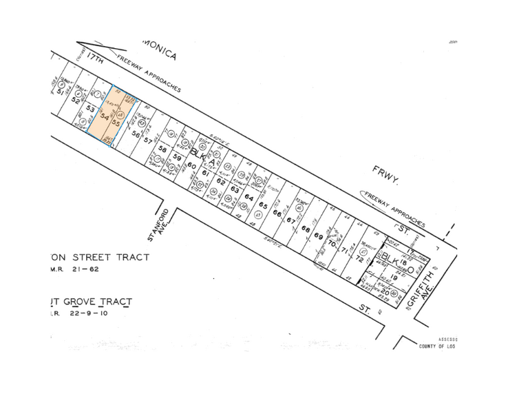 731 E 18th St, Los Angeles, CA à vendre - Plan cadastral – Image 3 sur 4