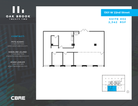 1301 W 22nd St, Oak Brook, IL à louer Plan d’étage– Image 1 sur 1