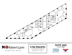1700 Pacific Ave, Dallas, TX à louer Plan d’étage– Image 1 sur 7