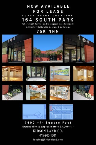 Plus de détails pour 164 S Park Ave, San Francisco, CA - Bureau à louer