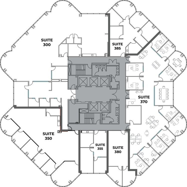 4270 Executive Sq, La Jolla, CA à louer Plan d’étage– Image 1 sur 1