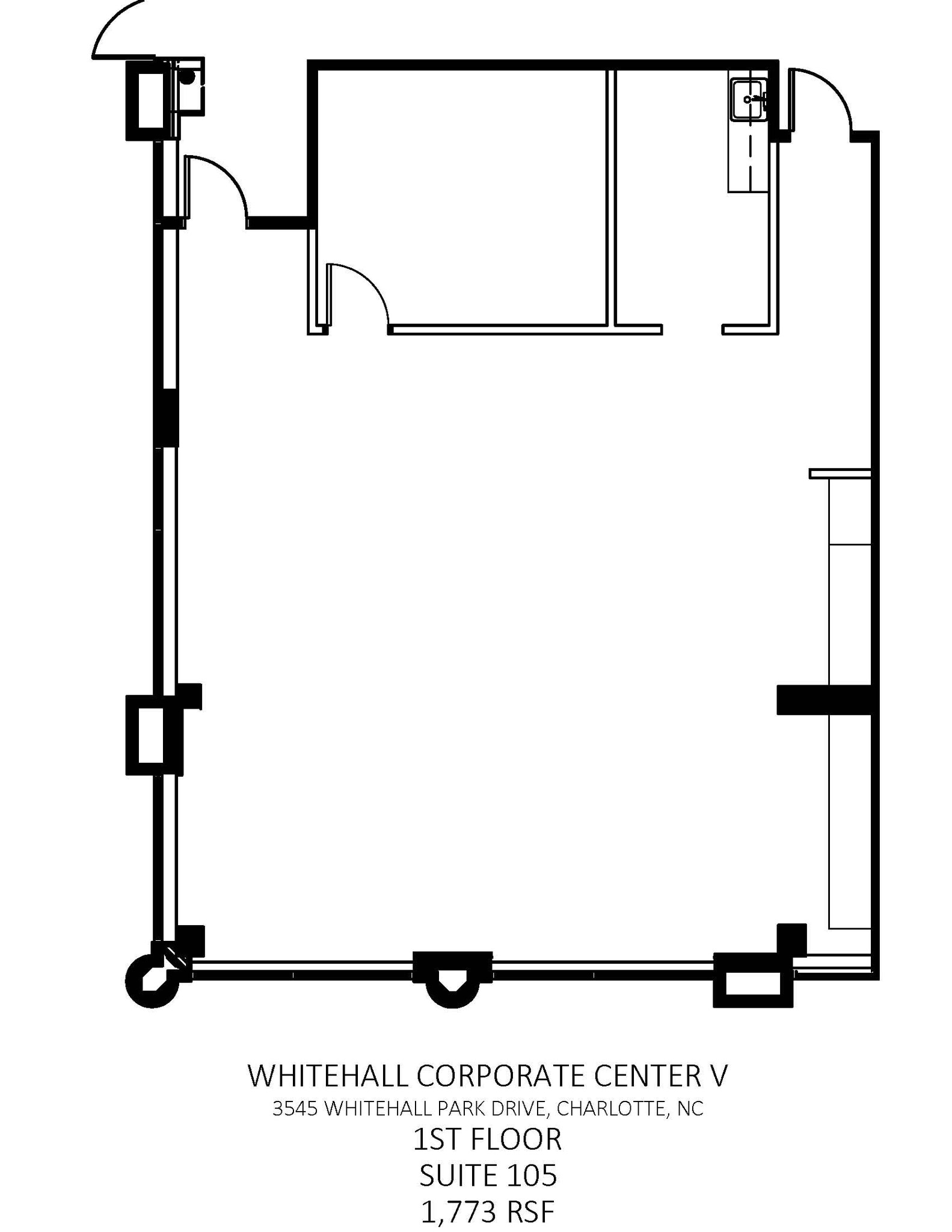 3545 Whitehall Park Dr, Charlotte, NC à louer Plan d’étage– Image 1 sur 1