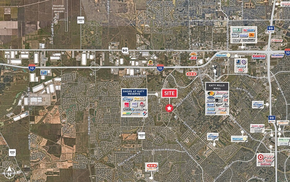 S Firethorne Dr & Katy Flewellen Rd, Katy, TX à louer - Aérien – Image 2 sur 2
