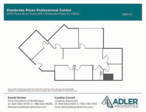 9050 Pines Blvd, Pembroke Pines, FL à louer Plan d’étage– Image 1 sur 1