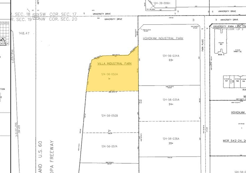 825 S 48th St, Tempe, AZ à vendre - Plan cadastral – Image 2 sur 2