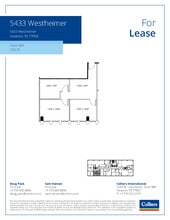 5433 Westheimer Rd, Houston, TX à louer Plan d’étage– Image 1 sur 1