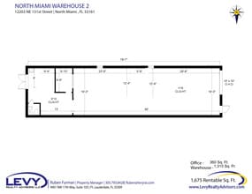 12203-12207 NE 13th Ct, North Miami, FL à louer Plan d’étage– Image 2 sur 4