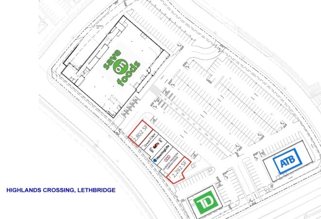 405 Highlands Blvd, Lethbridge, AB à louer Plan de site– Image 1 sur 1