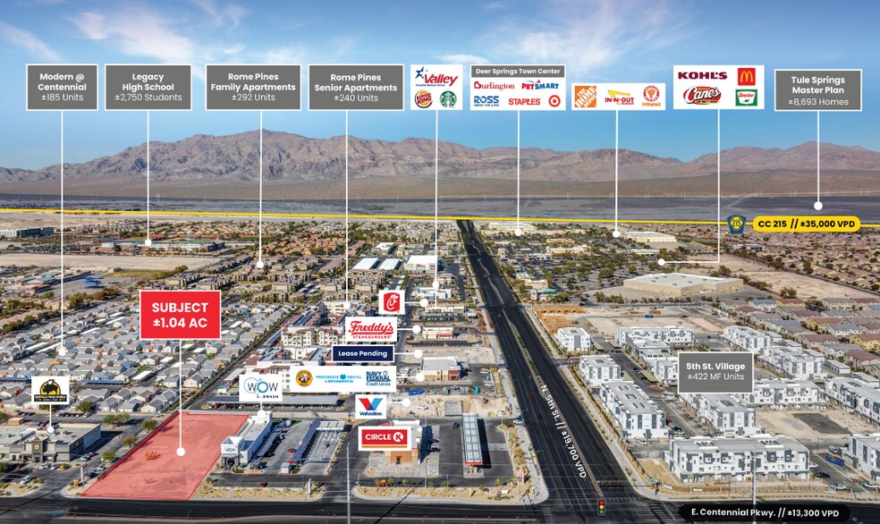 150 E Centennial Pky, Las Vegas, NV à vendre - Aérien – Image 2 sur 3