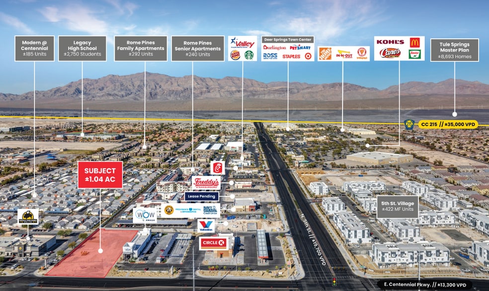 E Centennial Pky, Las Vegas, NV à vendre - Aérien – Image 2 sur 3
