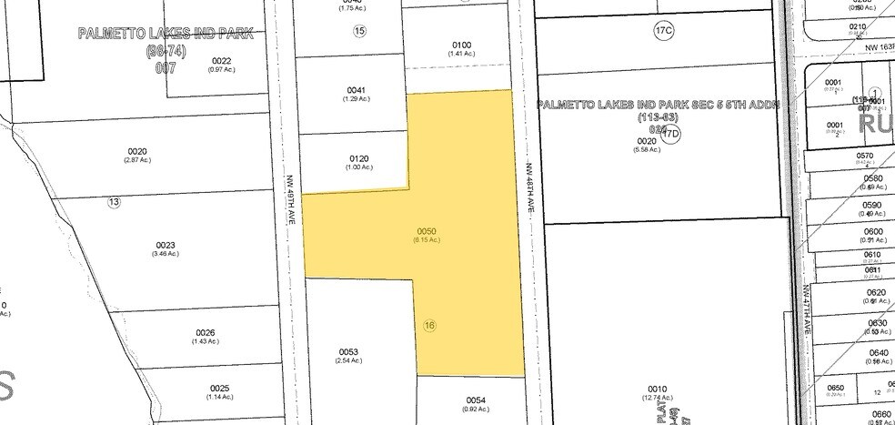 16175 NW 49th Ave, Hialeah, FL à louer - Plan cadastral – Image 2 sur 9