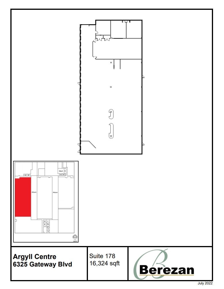 6325 Gateway Blvd NW, Edmonton, AB à louer Plan d’étage– Image 1 sur 1
