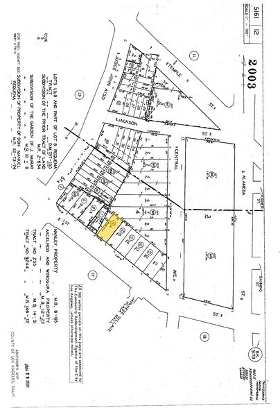 325-329 E 1st St, Los Angeles, CA à vendre - Plan cadastral – Image 2 sur 14