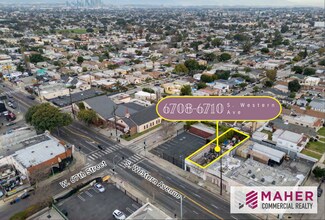 6710 S Western Ave, Los Angeles, CA - Vue aérienne vue de carte - Image1