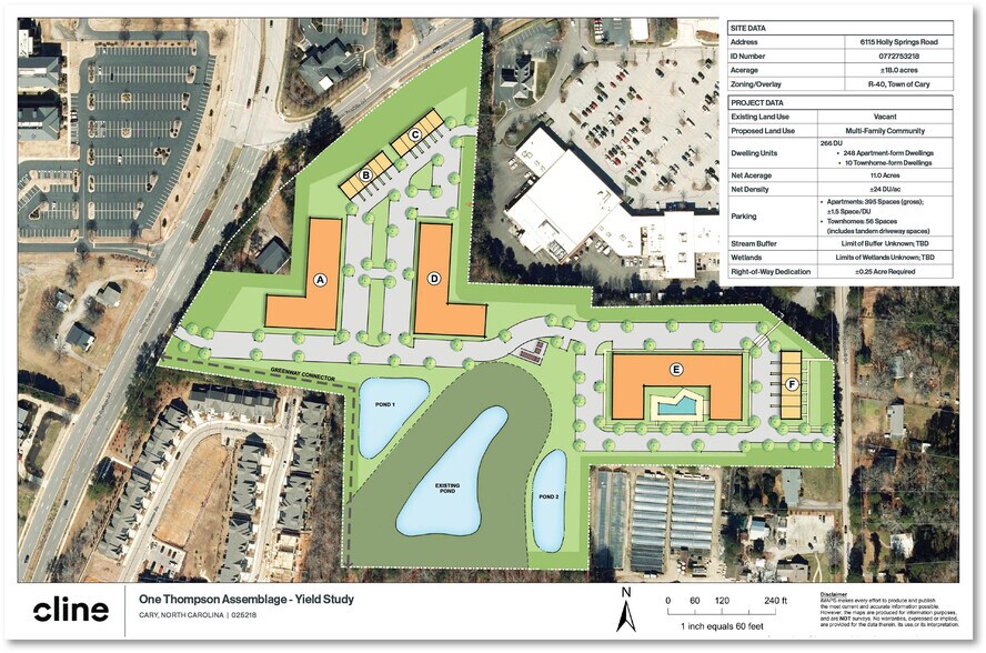 6115 Holly Springs Rd, Raleigh, NC à vendre - Plan de site – Image 3 sur 3