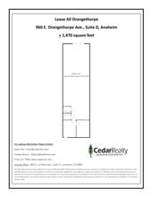 960 E Orangethorpe Ave, Anaheim, CA à louer Plan de site– Image 1 sur 1