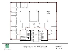 707 7th Ave SW, Calgary, AB à louer Plan d’étage– Image 1 sur 7