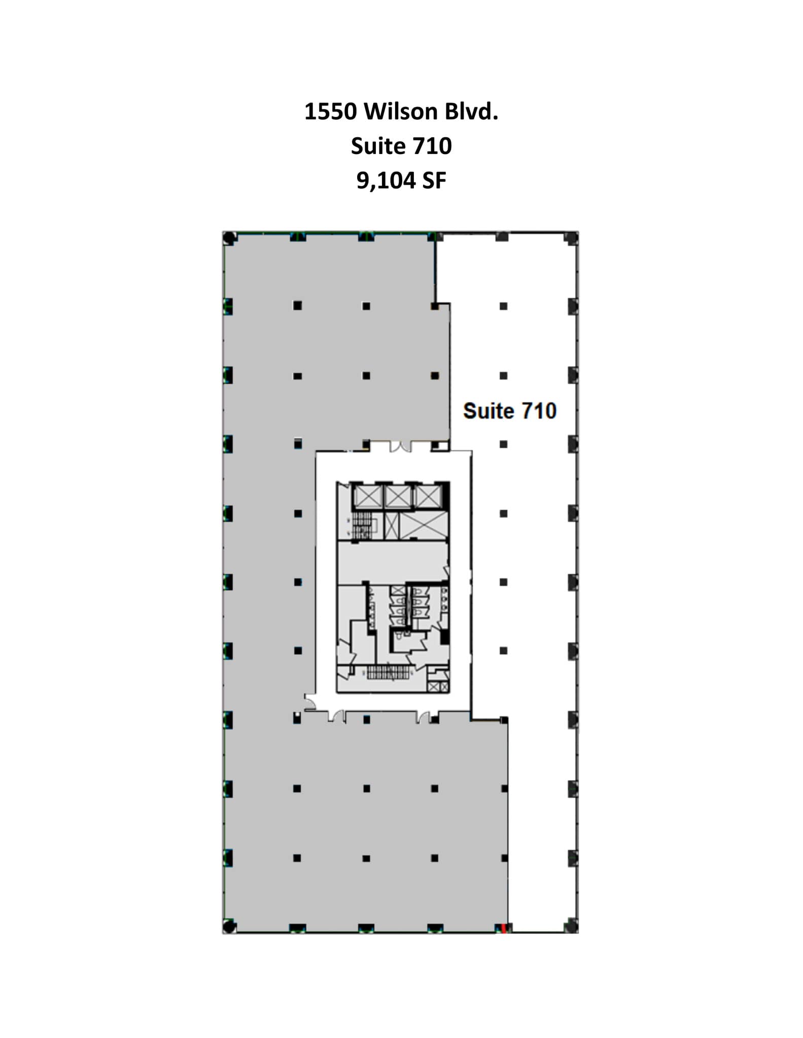 1560 Wilson Blvd, Arlington, VA à louer Plan de site– Image 1 sur 1