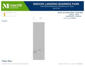 1250 Imeson Park Blvd, Jacksonville, FL à louer Plan d’étage– Image 1 sur 1