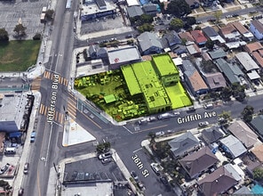 3604 Griffith Ave, Los Angeles, CA - Vue aérienne vue de carte
