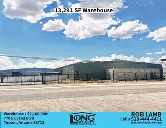 Plus de détails pour 770 E Evans Blvd, Tucson, AZ - Industriel/Logistique à vendre