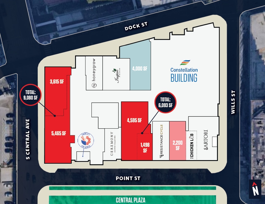 1310 Point St, Baltimore, MD à louer Plan d’étage– Image 1 sur 1