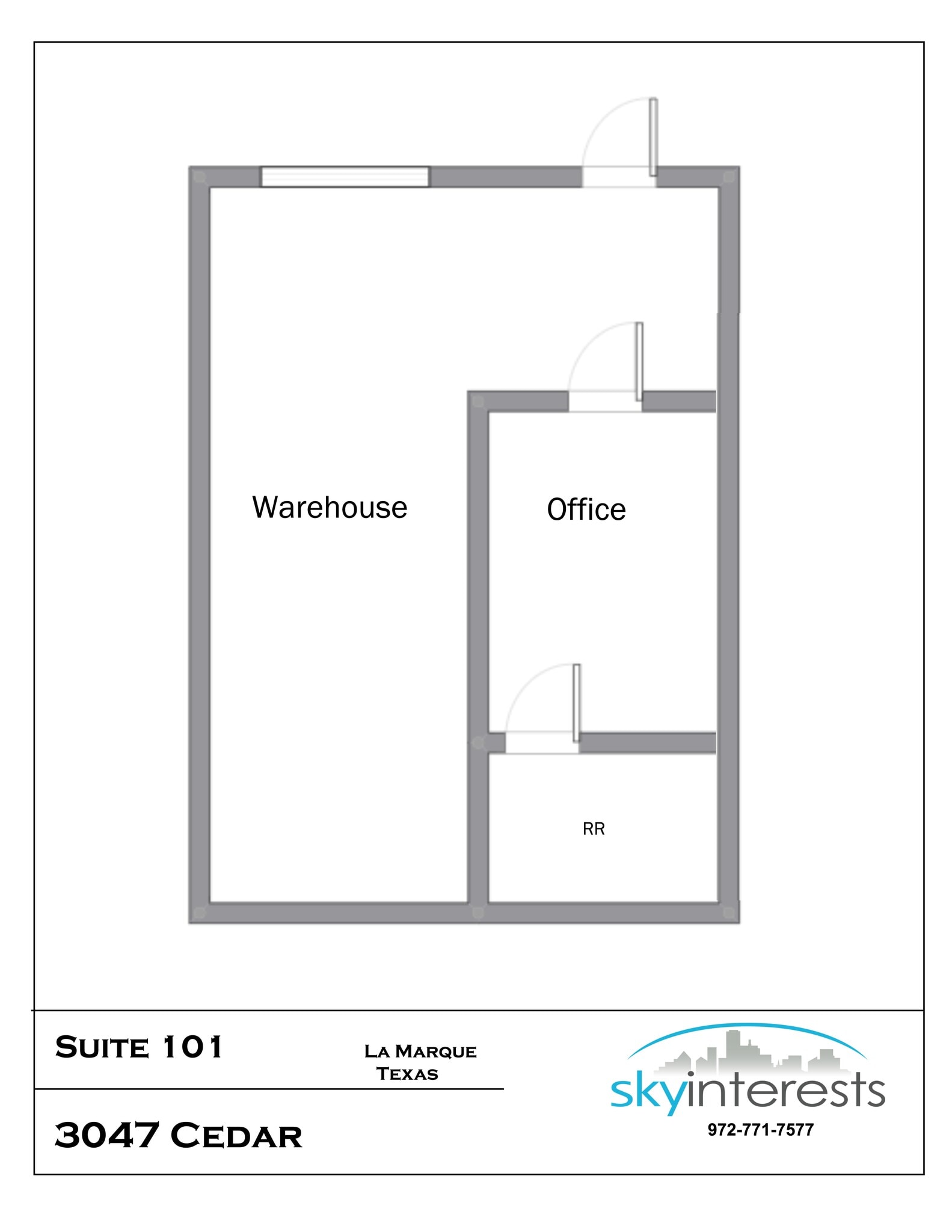 3047 Cedar Dr, La Marque, TX à louer Plan de site– Image 1 sur 1