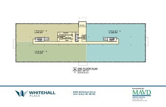 4300 Whitehall Dr, Ann Arbor, MI à louer Plan d’étage– Image 1 sur 1