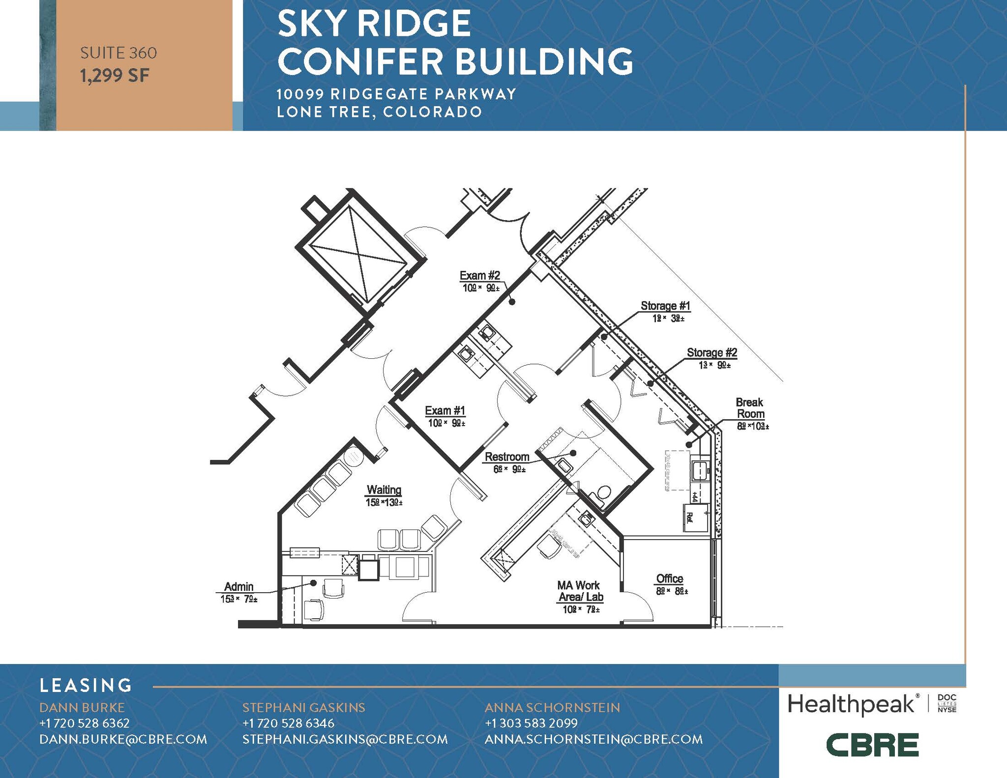 10535 Park Meadows Blvd, Lone Tree, CO à louer Plan d’étage– Image 1 sur 1