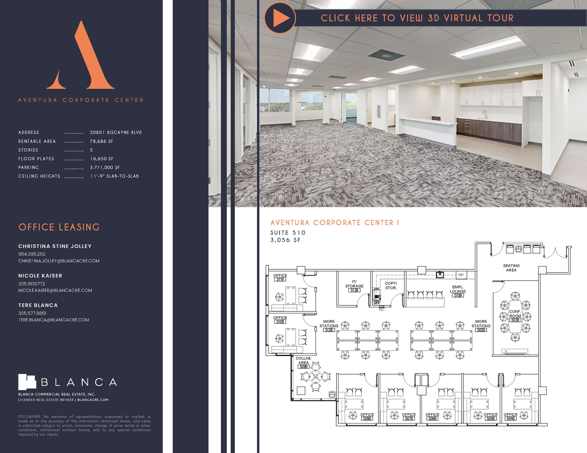 20801-20807 Biscayne Blvd, Aventura, FL à louer Plan d’étage– Image 1 sur 1