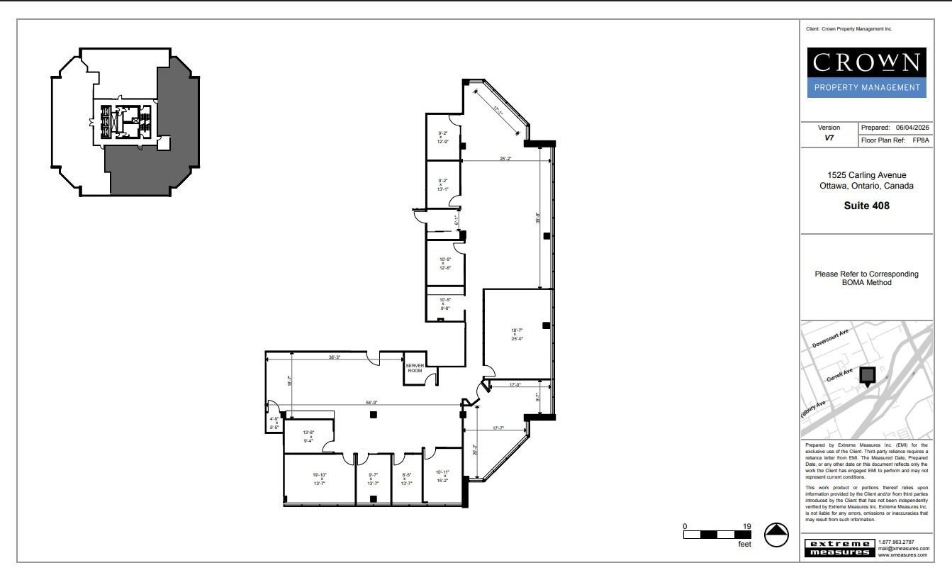 1545 Carling Ave, Ottawa, ON à louer Plan d’étage– Image 1 sur 6