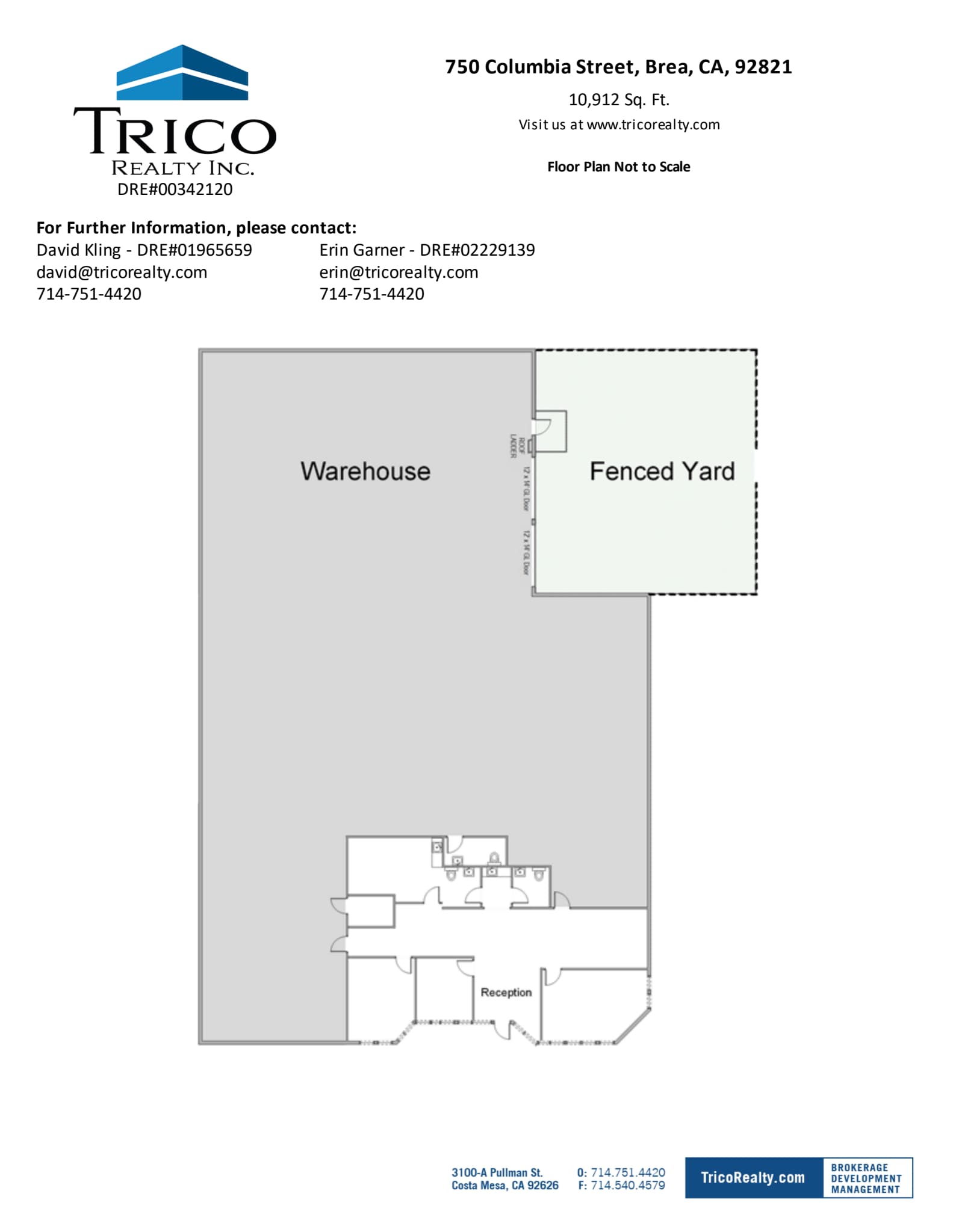 750 Columbia St, Brea, CA à louer Plan d’étage– Image 1 sur 1