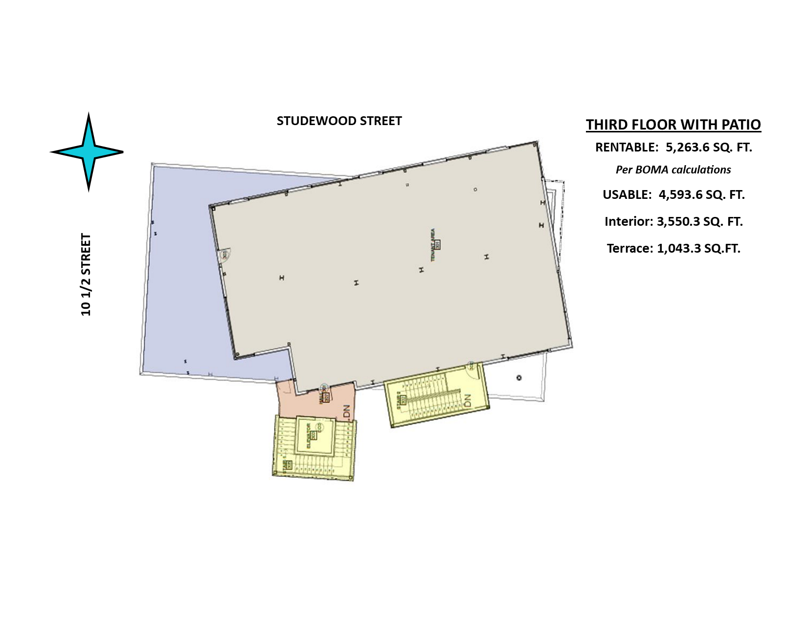 1023 Studewood St, Houston, TX à louer Plan d’étage– Image 1 sur 2