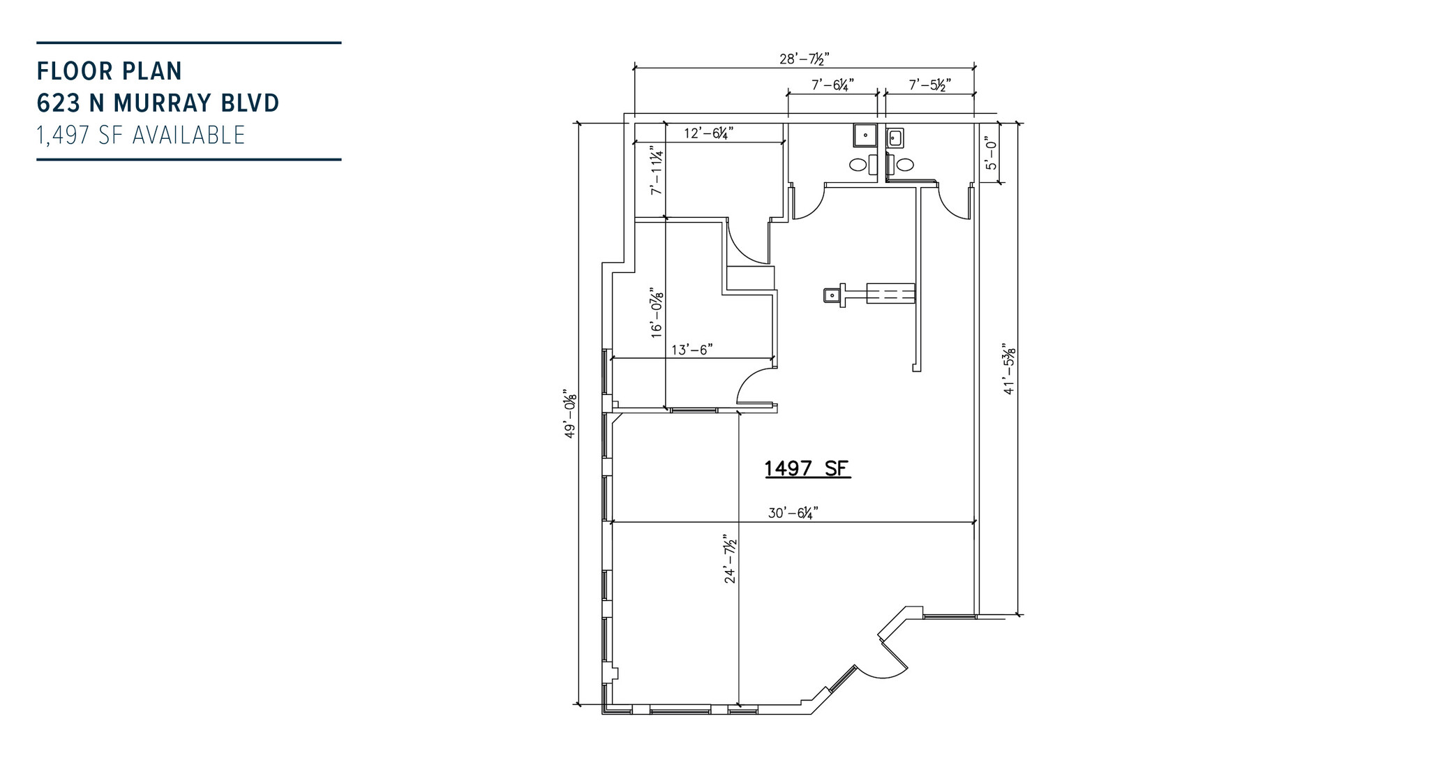 535-685 N Murray Blvd, Colorado Springs, CO à louer Plan d’étage– Image 1 sur 2
