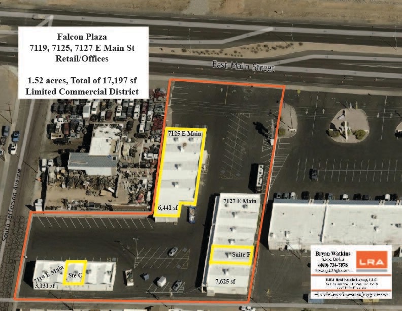 7125 E Main St, Mesa, AZ à louer Plan de site– Image 1 sur 2