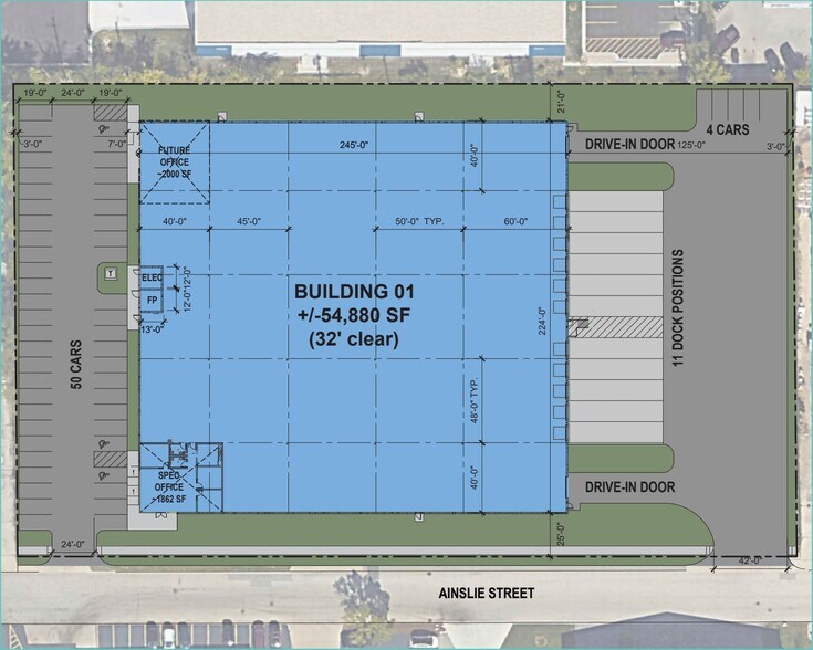 9500 Ainslie St, Schiller Park, IL à louer - Plan de site – Image 2 sur 2