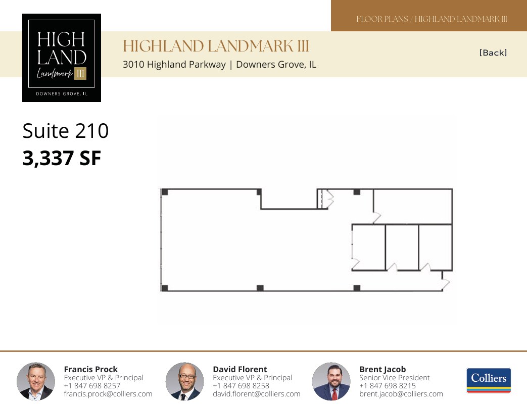 3010 Highland Pky, Downers Grove, IL à louer Plan d’étage– Image 1 sur 1
