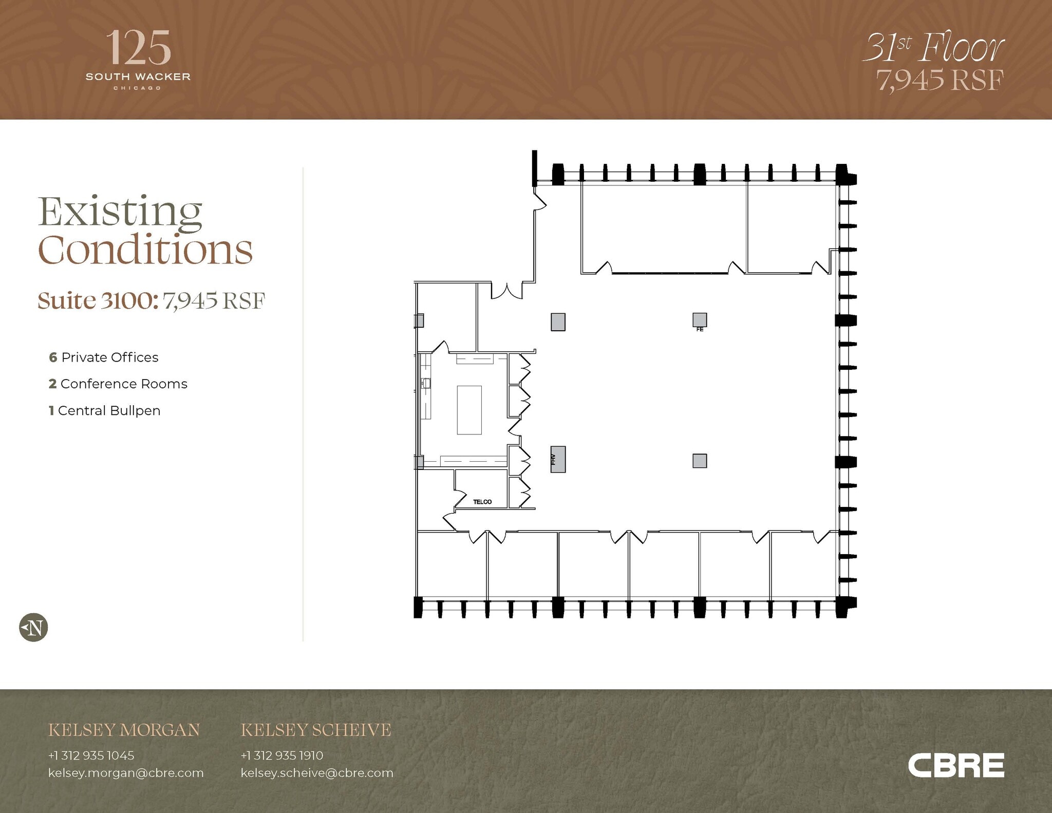 125 S Wacker Dr, Chicago, IL à vendre Plan d’étage– Image 1 sur 1