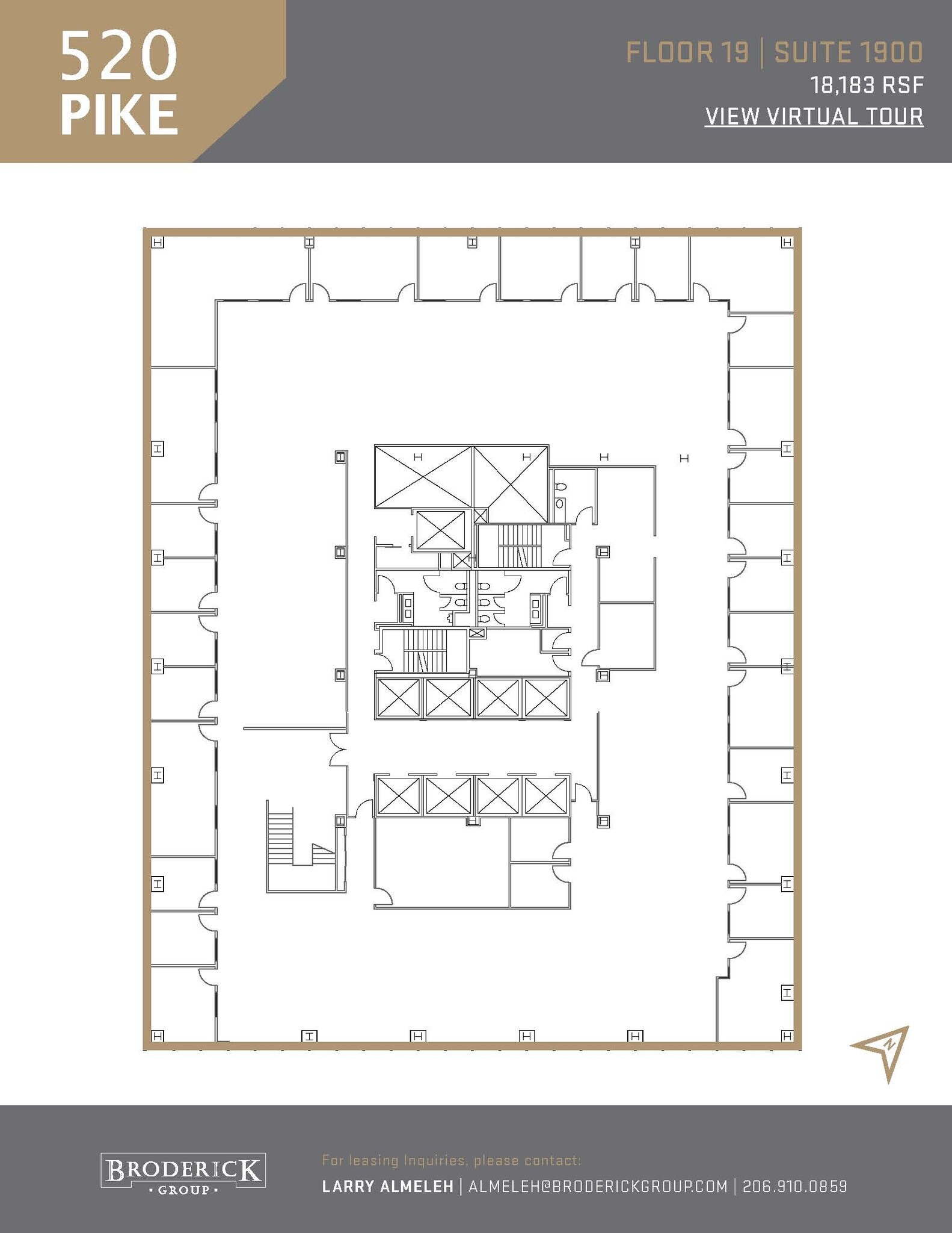 520 Pike St, Seattle, WA à louer Plan d’étage– Image 1 sur 1