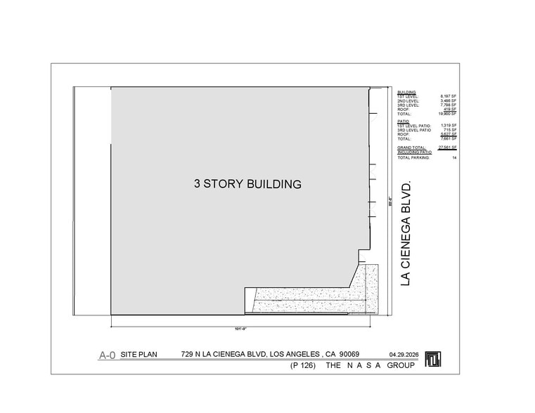 729-731 N La Cienega Blvd, Los Angeles, CA à louer - Plan d’étage – Image 3 sur 7