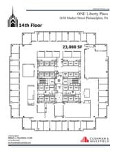 1650 Market St, Philadelphia, PA à louer Plan d’étage– Image 1 sur 1