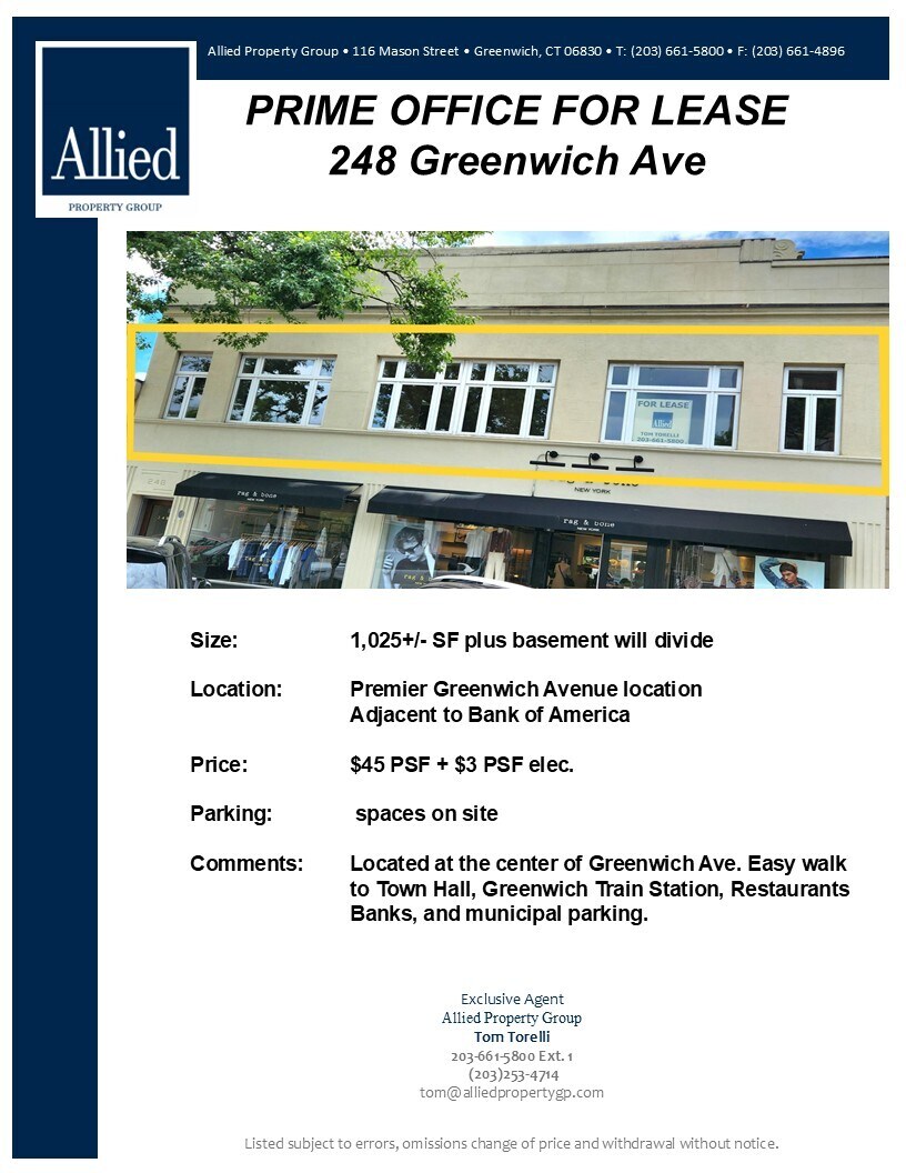 244-248 Greenwich Ave, Greenwich, Ct, Greenwich, CT à louer Photo principale– Image 1 sur 7