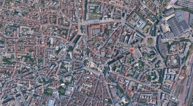 Dijon - Vue aérienne vue de carte