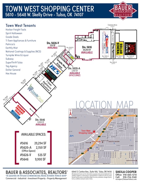5610-5648 W Skelly Dr, Tulsa, OK à louer - Plan de site – Image 3 sur 12