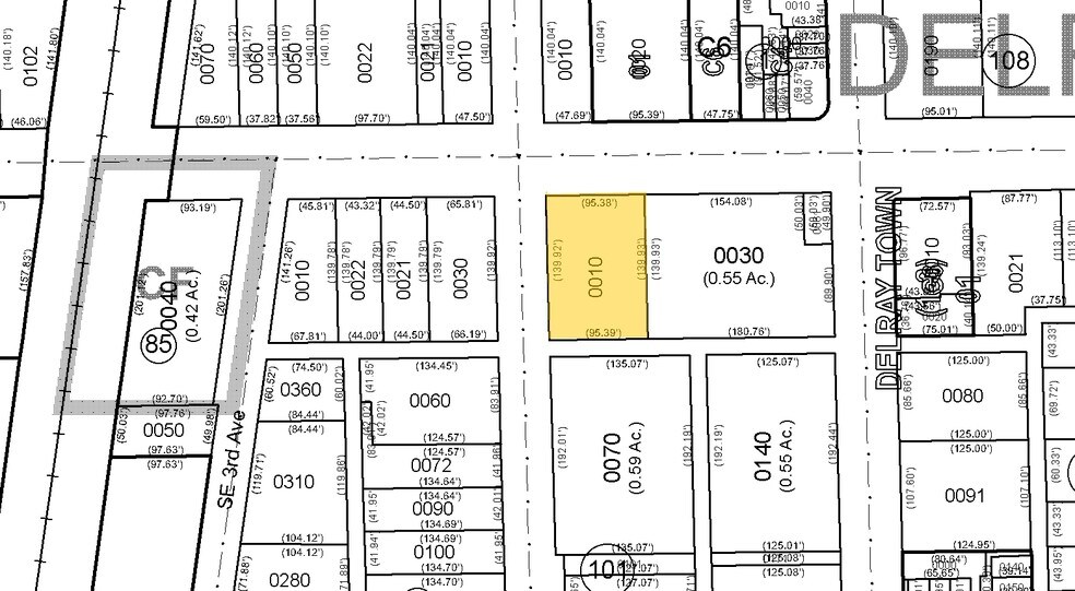 400-411 E Atlantic Ave, Delray Beach, FL à louer - Plan cadastral – Image 2 sur 6