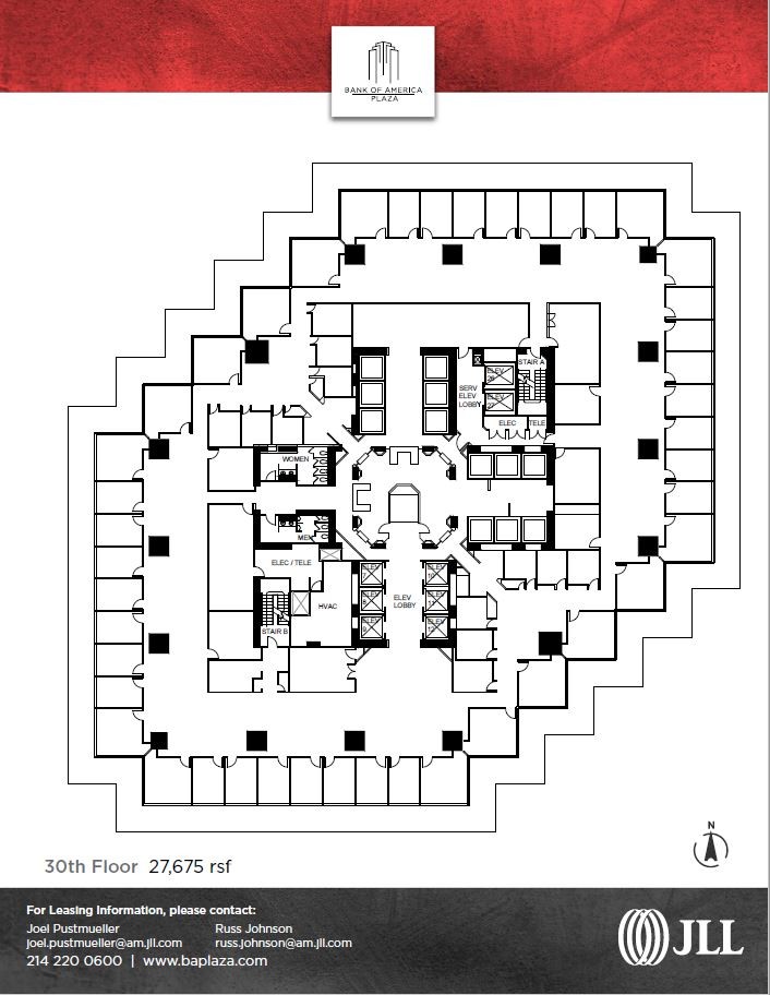 901 Main St, Dallas, TX à louer Plan d’étage– Image 1 sur 1