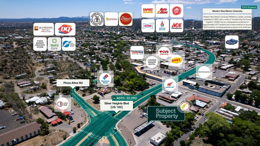 915 Silver Heights Blvd, Silver City, NM à vendre - Aérien – Image 2 sur 2