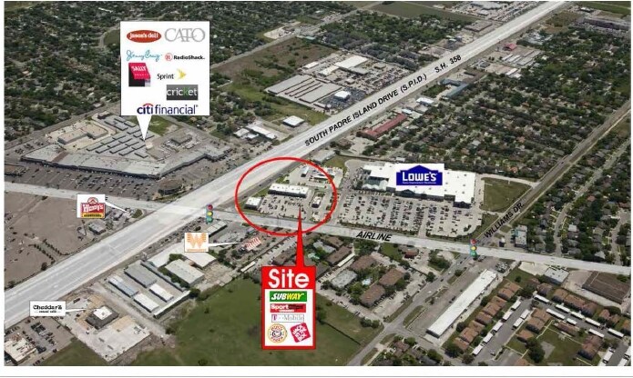 1502 Airline Rd, Corpus Christi, TX à louer - Aérien – Image 3 sur 8
