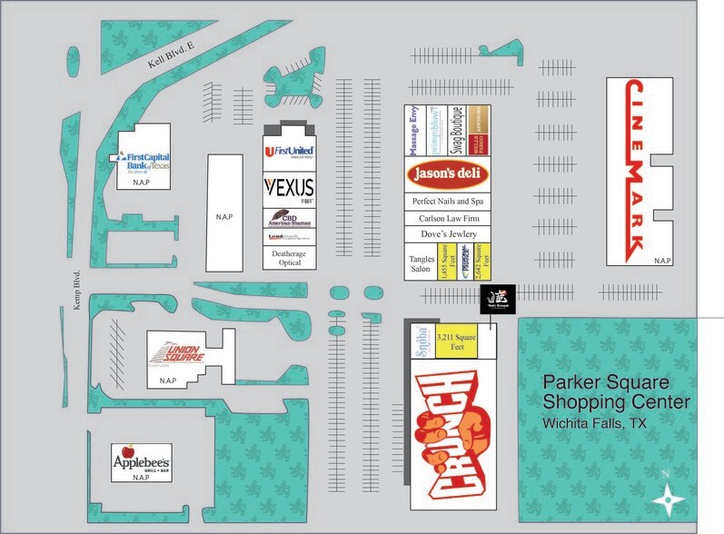 Kell Blvd, Wichita Falls, TX à louer - Plan de site – Image 2 sur 12