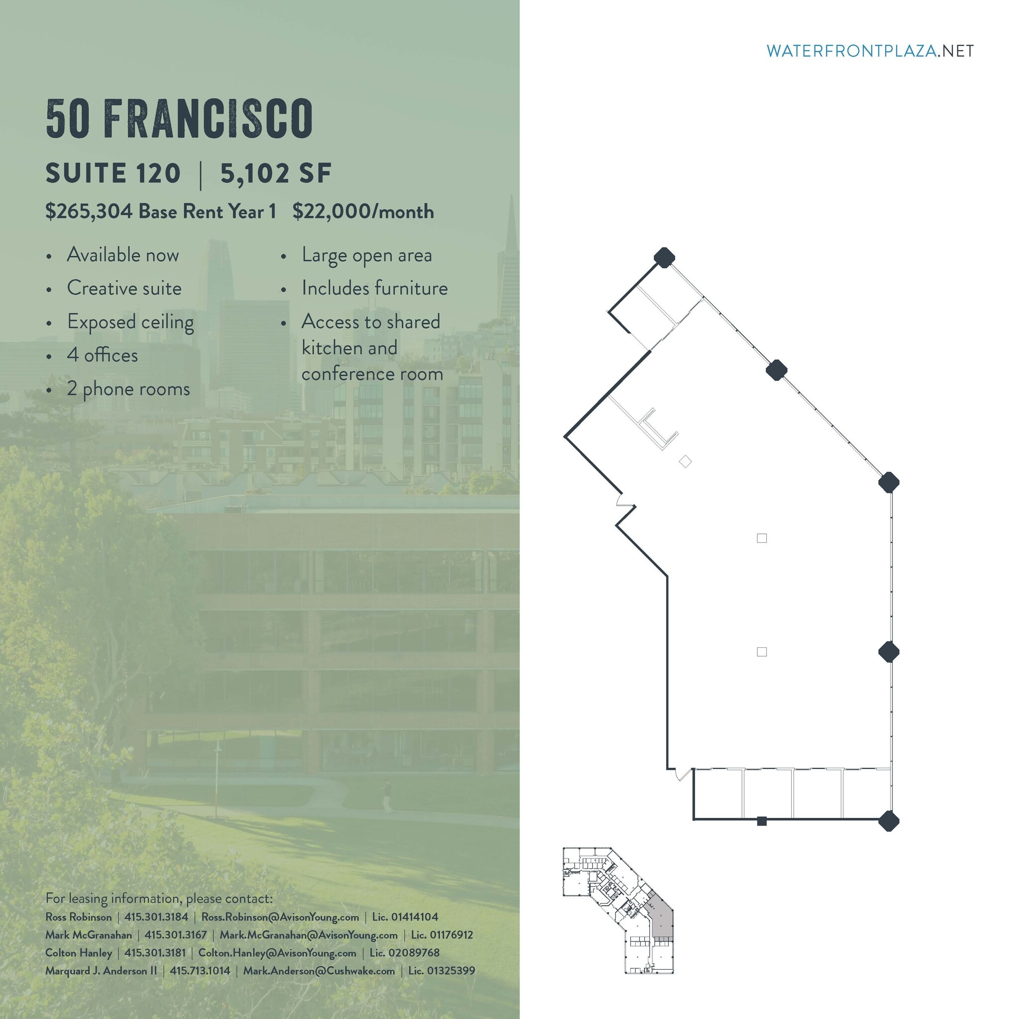 1700 Montgomery St, San Francisco, CA à louer Plan d’étage– Image 1 sur 1